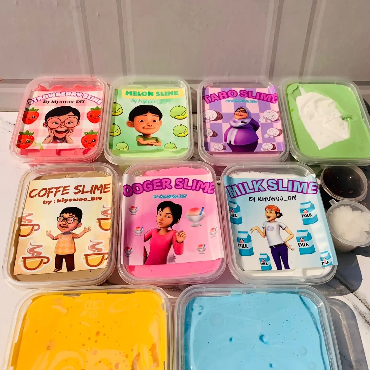 Tofu slime upin ipin series by kiyowoo_DIY