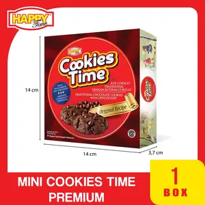 [TERLARIS TERMURAH] Happy Time - Mini Cookies Chocolate Premium Box 108gr