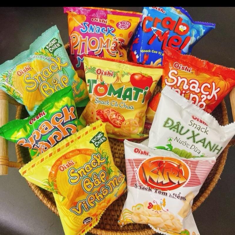  Bịch 10 - 20 gói bim bim Oishi snack loại nhỏ  6g x 20 gói  thơm ngon giòn sụn siêu rẻ do an chill 