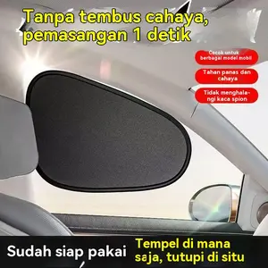 Tirai penutup kaca jendela samping, tirai surya baru untuk kaca jendela mobil, tirai privasi jendela mobil, pelindung panas dan sinar jendela samping, tirai surya mobil, tanpa pemasangan, tirai surya tempel jendela samping