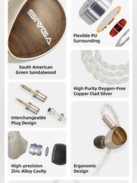 Gambar SIVGA QUE UTG Glass diaphragm dynamic driver In Ear Monitor Earphone  Headset dari Intium Store Kota Administrasi Jakarta Utara 5 Tokopedia