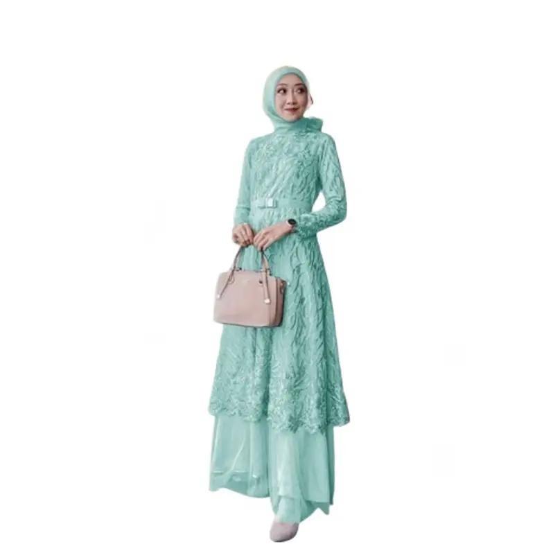MAXI ALMIRA / 4 UKURAN / M / L / XL / XXL / GAMIS KONDANGAN / GAMIS TILE MUTIARA / FASHION GAMIS WANITA Panjang Dalaman Muslim Pita Dress Pesta Kombinasi Remaja 5