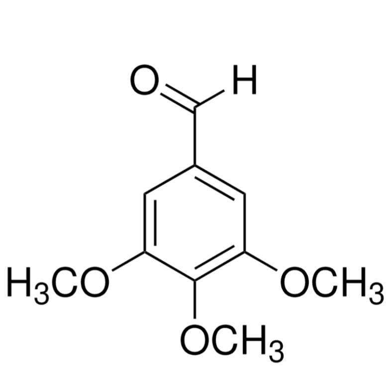3,4,5-trimethoxy benzaldehyde 3,4,5-trimetoksi benzaldehida 3 4 5 tri metoksi benzaldehid 3 4 5 tri metoksi benzaldehida 98% Sigma Aldrich for synthesis pro analisis repack 1 gram