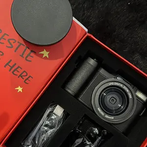 【Creators Exclusive KiTBEEZ KP-4】 Kamera Digital 75MP 5K WiFi Dengan Zoom Digital 18X Layar Putar 180° Flash Otomatis Untuk Selfie & Vlog-Dslr