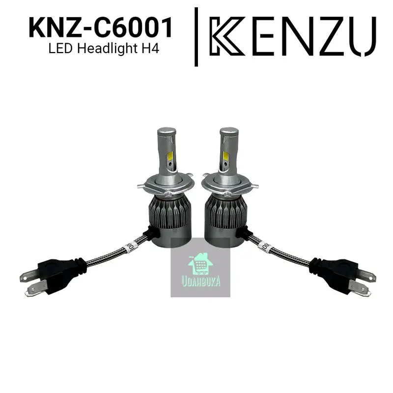 LED Headlight Mobil - KENZU - KNZ-C6001 - H4 dan H11 - 2 pcs - 6000K 36W - Putih Terang 2