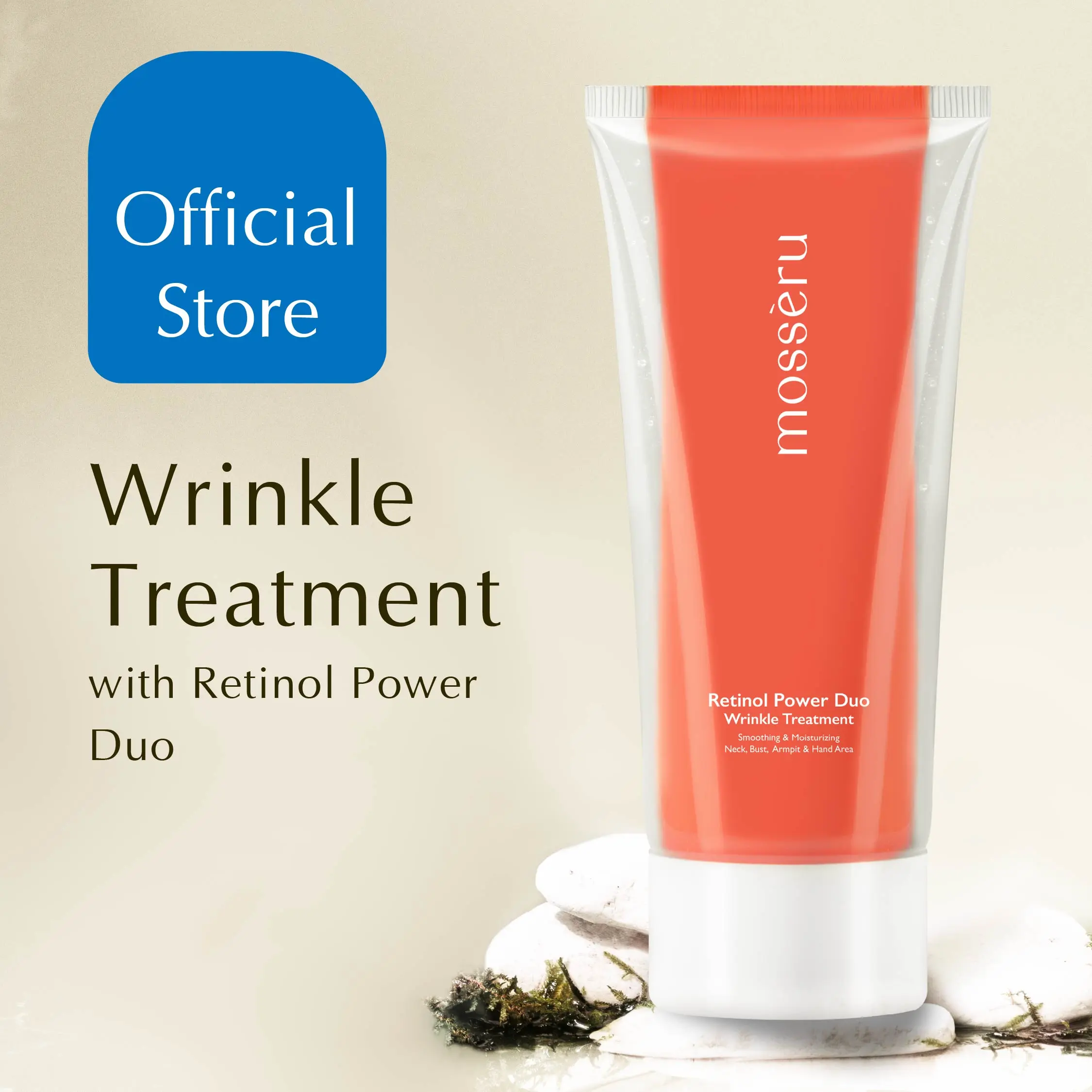 MOSSÈRU Retinol Power Duo Wrinkle Treatment | Krim Retinol | Anti Aging | Anti Keriput | Atasi Kerutan | Garis Halus | Melembabkan Kulit | Memudarkan Garis Halus