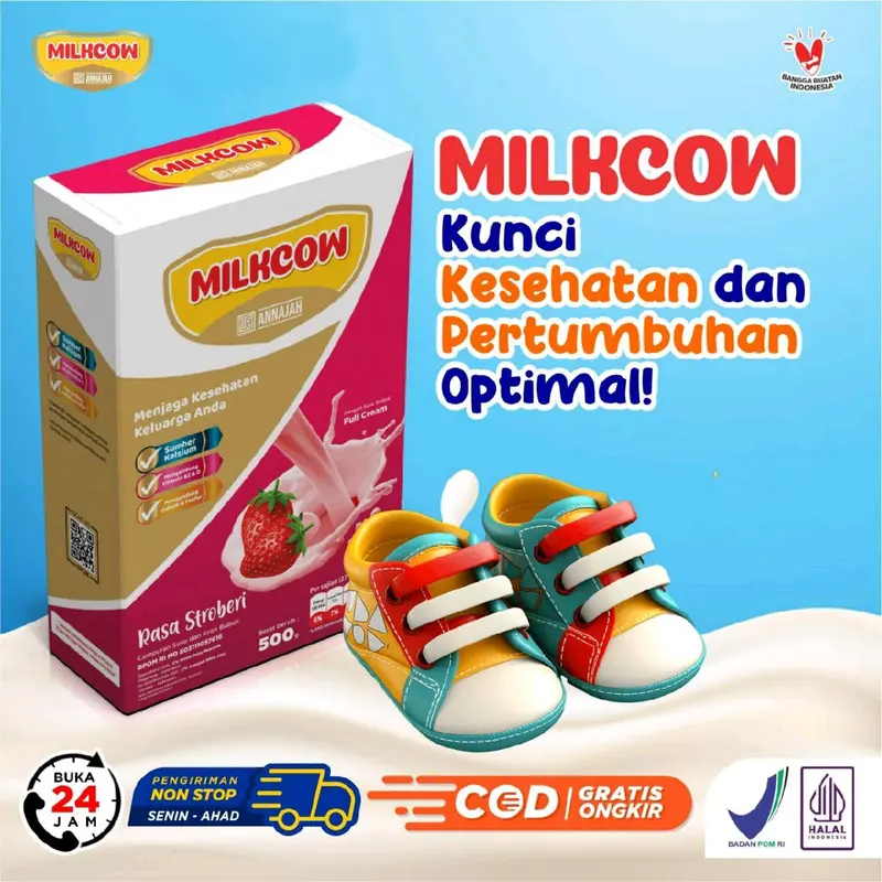 Milkcow Susu Bubuk Fullcream 500 Gram untuk Anak dan Dewasa | Minuman Dairy Milk 3