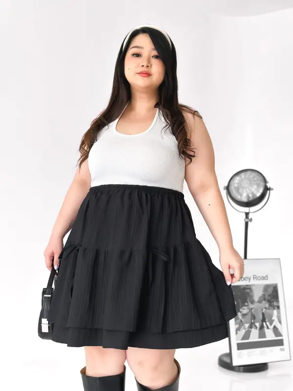 ANJIE Skirt Rok Coquette Jumbo Big Size | Rok Viral Koket Pendek Plus Size Korean Style 3