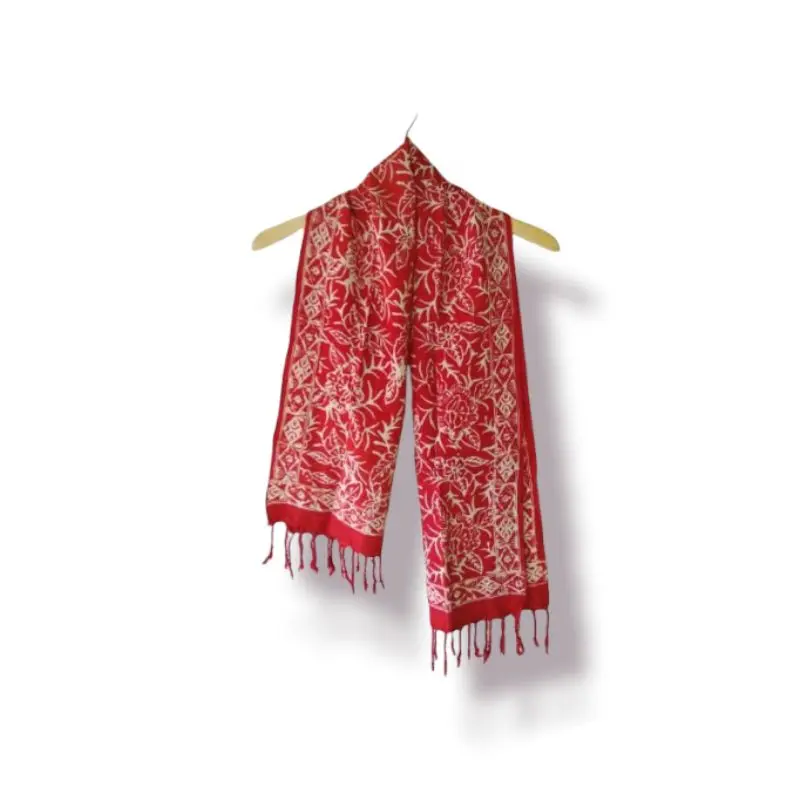 SYAL BATIK CAP PREMIUM RUMBAI-SCARF LEHER 3