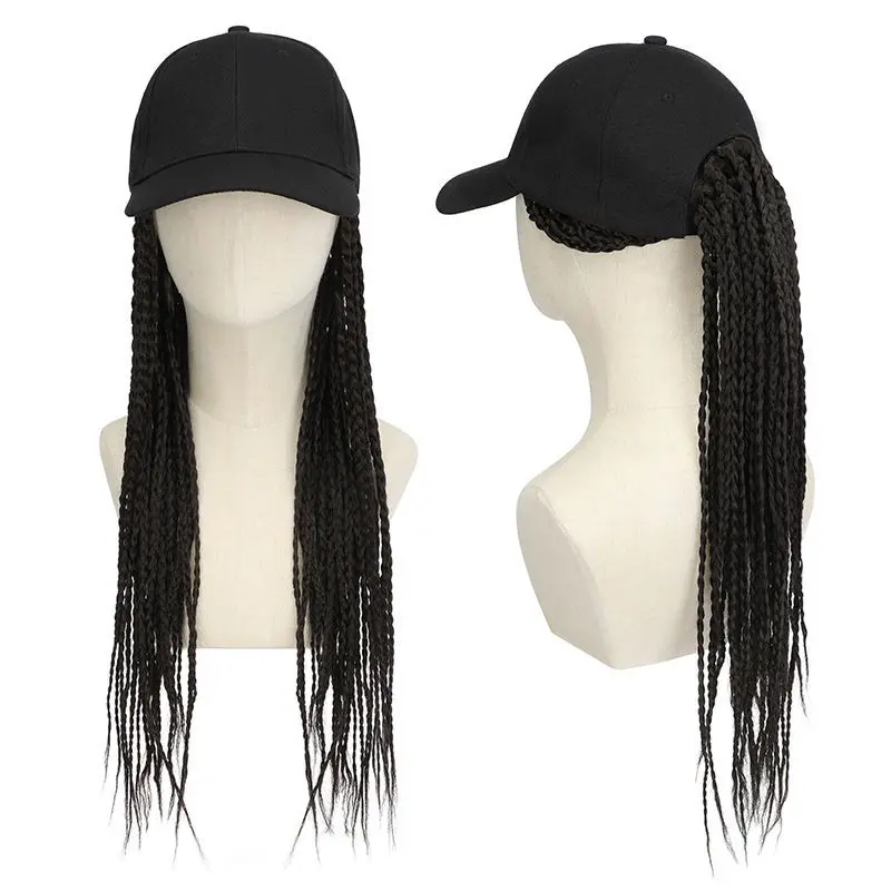 Mũ Tóc Giả, Dreadlock, Mũ Mũ Lưỡi Trai Tích Hợp, Unisex, Gắn Trên Đầu, Thời Trang, Phong Cách Punk, Tóc Giả Bện Trùm Đầu Mới
