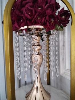 Product Review of Ready stock Baru Vase Pernikahan Alat Peraga Jalan Memimpin Besi Putri Duyung Emas Candlestick Meja Utama Vas Set Meja Dekorasi Eropa from a**a 1