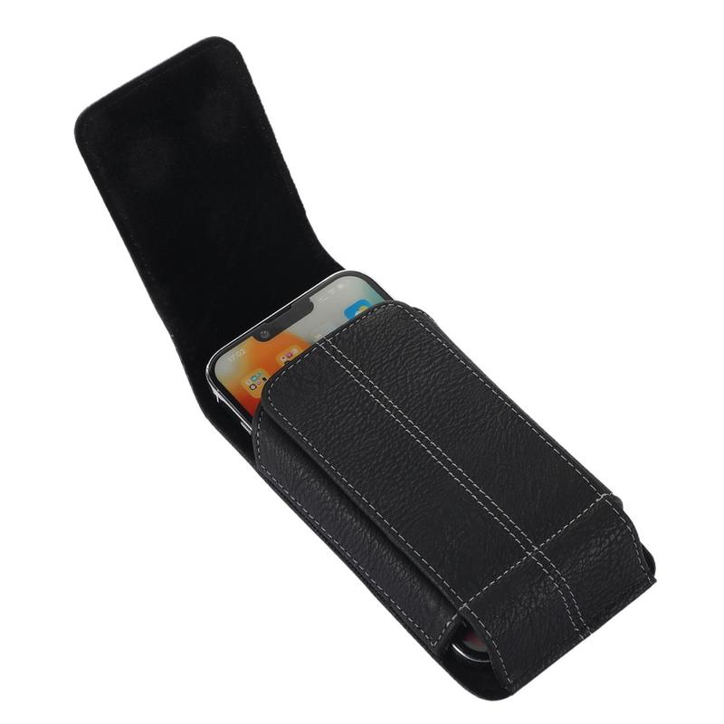 Sarung Dompet Tas Tempat HP Pinggang Kulit Slot Kartu Vertikal Ukuran 6 Inch 6,5 Inch 3