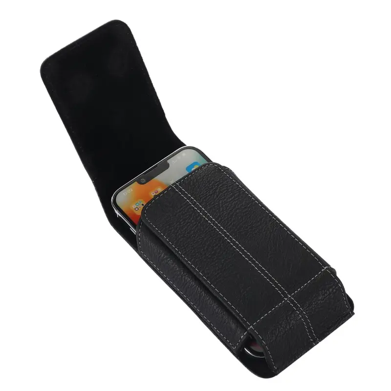 Sarung Dompet Tas Tempat HP Pinggang Kulit Slot Kartu Vertikal Ukuran 6 Inch 6,5 Inch 3
