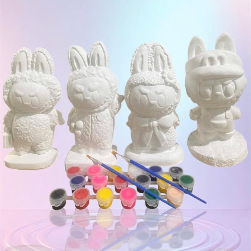 Ưu đãi hè Combo 4 tượng tô mẫu baby three mẫu không trùng lập kích thước 15-20cm. Tặng kèm dây màu + cọ tô. Mẫu mới cho bé sáng tạo