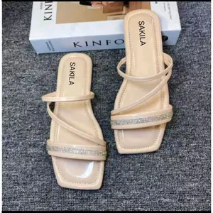 Sandal Kokop Wanita Glitter Classic Model Terbaru - Sakila