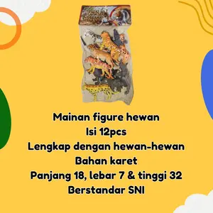 WILD ANIMALS 333-52A / MAINAN HEWAN KARET / TOKO MAINAN RAJAWALI