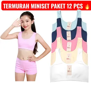 MINISET ANAK REMAJA SD/SMP BEST SELLER MURAH PAKET 12 PCS, 6 PCS, 3 PCS BAHAN NYAMAN ADEM NYAMAN UNTUK DI GUNAKAN SEHARI HARI