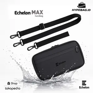Tas Selempang & Clucth Echelon MAX - Tas Tangan 3in1 Original Waterproof Pria Hitam