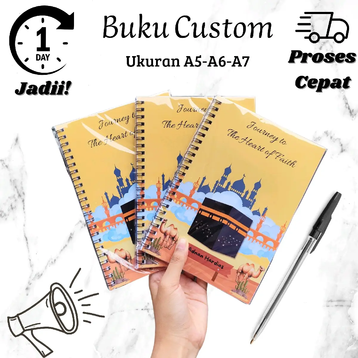 Notebook Buku Custom Berbagai Acara /souvenir pernikahan/Notebook seminar Buku ukuran A7 A6 A5 Paper Stationery  Kertas Plastik