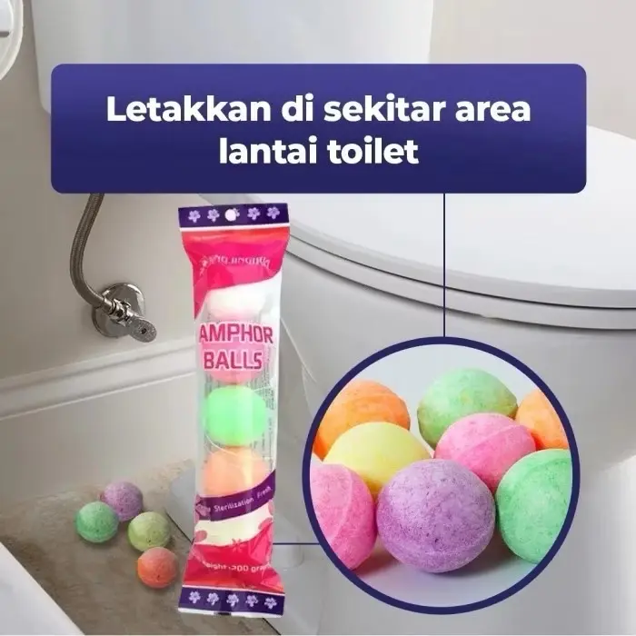 Kamper Toilet Bali Pewangi Toilet Kapur Barus Besar Isi 5 Pcs