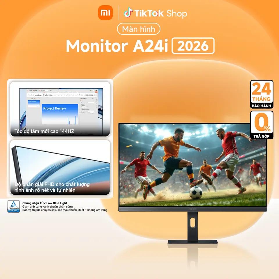 Màn Hình Máy Tính A24i 2026 23.8" Tấm Nền LCD IPS, Chuẩn Vesa - Tần Số Quét 144Hz - Bảo Hành 36 Tháng - Hàng chính hãng