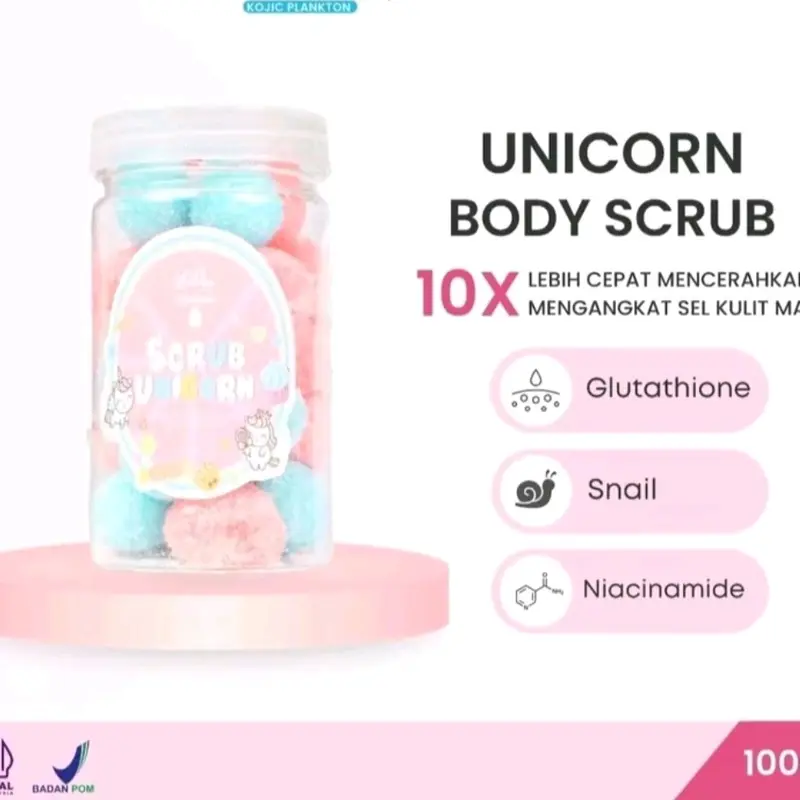 KOJIC PLANKTON UNICORN SCRUB 300g (LIMITED STOK) Perawatan Kulit Tubuh 0