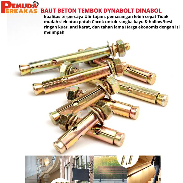 Jual Dinabolt Dynabolt M10 10x50 s/d 10x100 Berkualitas - UK 10X97 ...