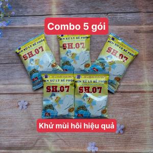 (Combo 5 gói) Men Xử Lý Bể Phốt SH07 -  Khử Mùi Hôi - Làm Tiêu Phân - Phòng Tắc Nghẽn Hầm Cầu Làm Sạch