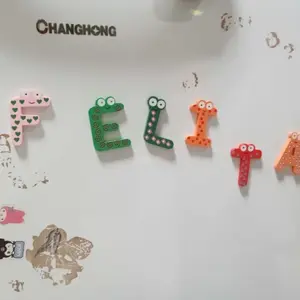 HAPPYTOYS.888 #A45 ALPHABET MAGNET BIG isi 26pcs ukuran besar / Tempelen Kulkas Bahan Kayu /  Magnet Huruf