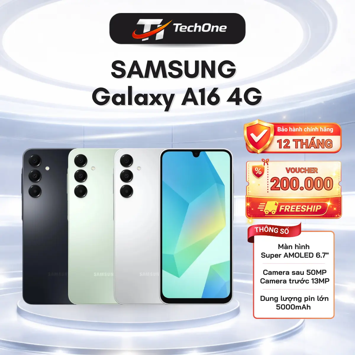 Điện thoại Samsung Galaxy A16 4G 4GB/128GB - Hàng Chính Hãng | BigBuy360 - bigbuy360.vn