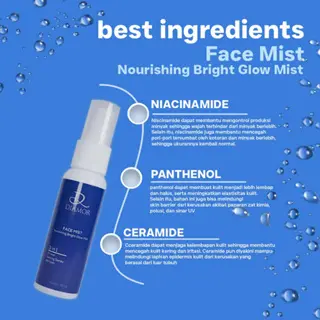 MORLAB - PAKET COMBO BRIGHT ( 1 PCS MORLAB V10 VITMANIN TONE UP CREAM + 1 PCS NOURISHING BRIGHT GLOW MIST ) BPOM 4