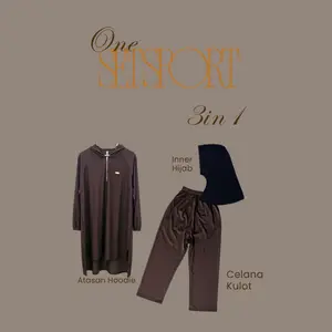 Rel ind* Hijabwear Sport Hijab Set Voll IlI Atasan & Celana Wanita Muslim Panjang Baju Polos Bahan Jersey Lembut Nyaman Aktivitas Sehari-hari busui frriendly Sporty Setelan