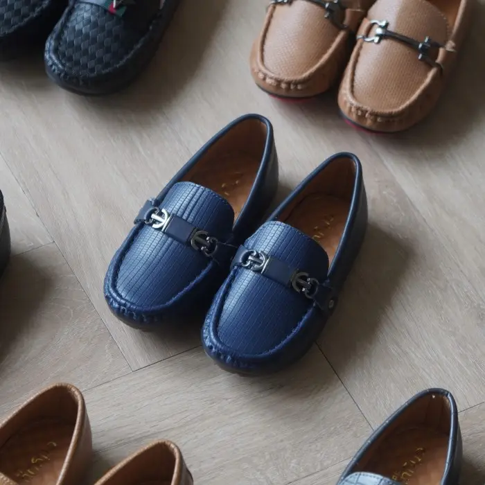 V♪Gz Mini Gentleman | Bit Metal Sepatu Pantofel Anak Impor Formal U➸Kf 0