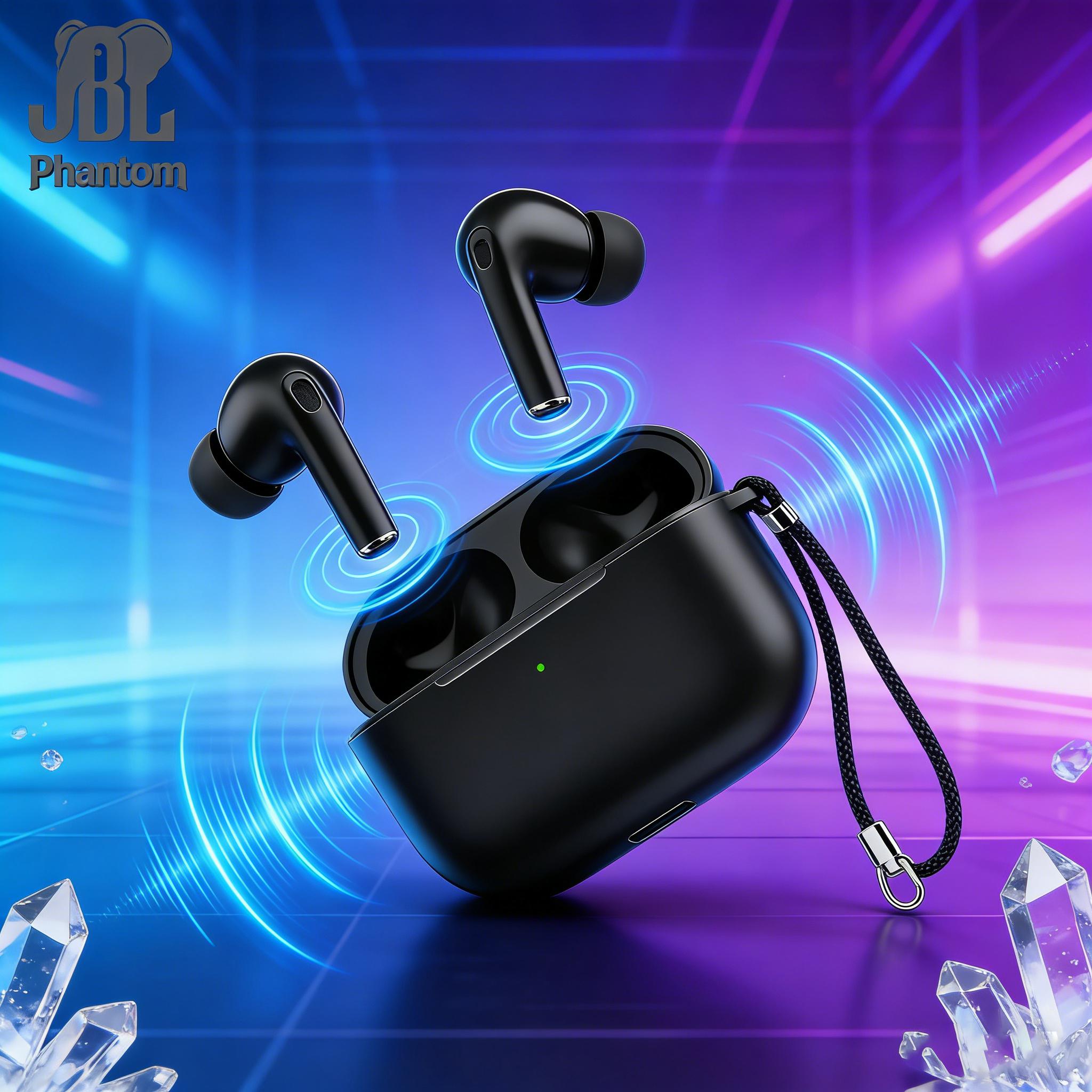 2026 EIKELK HSZ PHANTOM X-30/KY-40/GT-50 Earphone Nirkabel, Tahan Air IPX7, Baterai Tahan Lama, Bass Kuat, Surround 3D, Peredam Suara Cerdas, Gaming, Panggilan, Musik, Olahraga, Earphone Bluetooth Nirkabel
