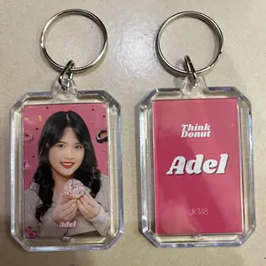 HOLOGRAM GANCI AKRILIK JKT48 THINK DONUT KEYCHAIN GANTUNGAN KUNCI ACRYLIC KPOP UNOFFICIAL ADEL ALYA