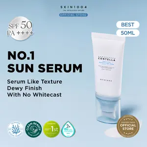 SKIN1004 Madagascar Centella Hyalu-Cica Water-Fit Sun Serum SPF50 PA++++  Hyaluronic Kering Berjerawat Wajah Facial