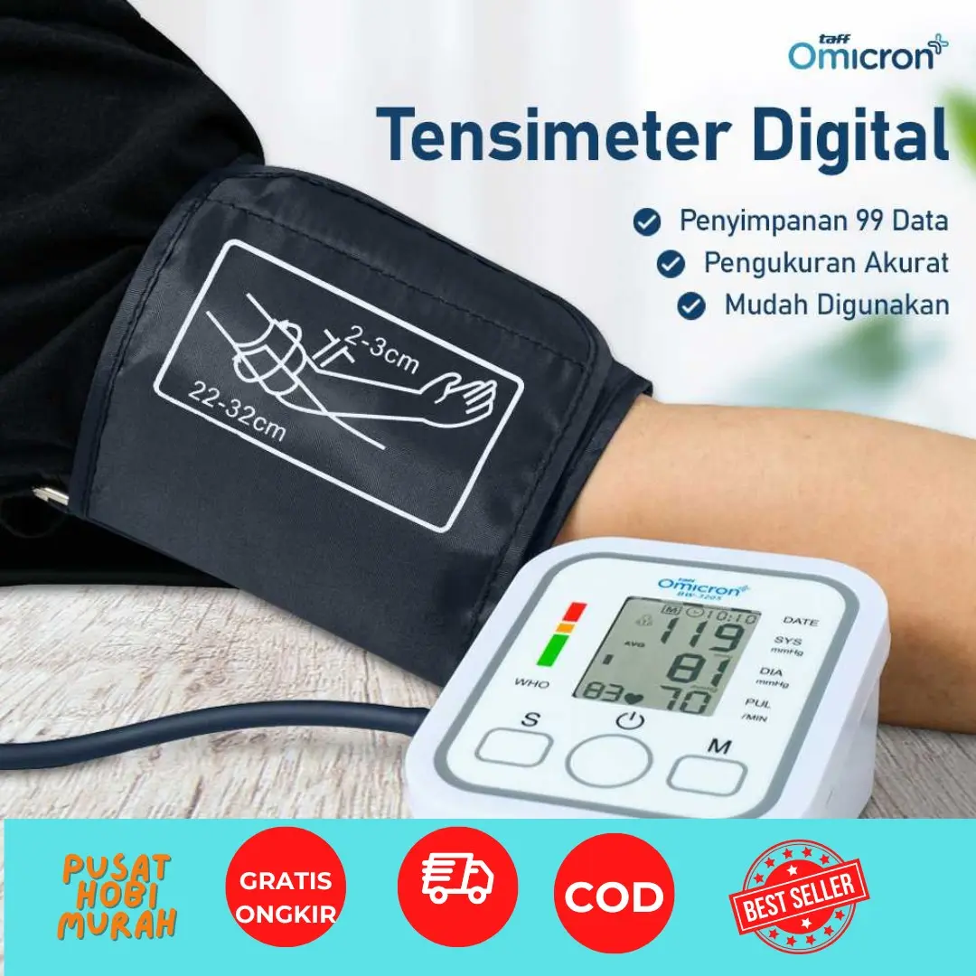 BW-3205 Alat Kesehatan Tensimeter Digital Akurat Ukur Tekanan Darah dan Detak Jantung