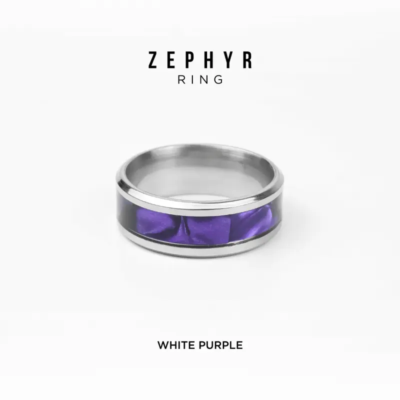 PROJECT NINETYSEVEN - ZEPHYR Ring - Cincin Pria Wanita Motif Galaxy Anti Karat  Anti Luntur  Mewah  Elegan  Korean Style 3