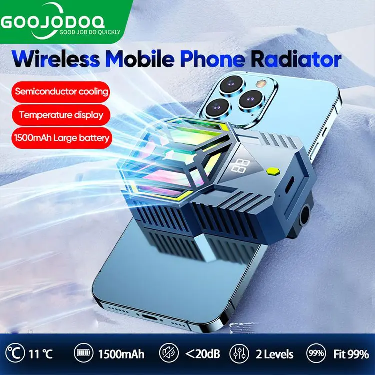 GOOJODOQ Kipas Pendingin HP Mobile Cooling Fan Pad Cooler Handphone