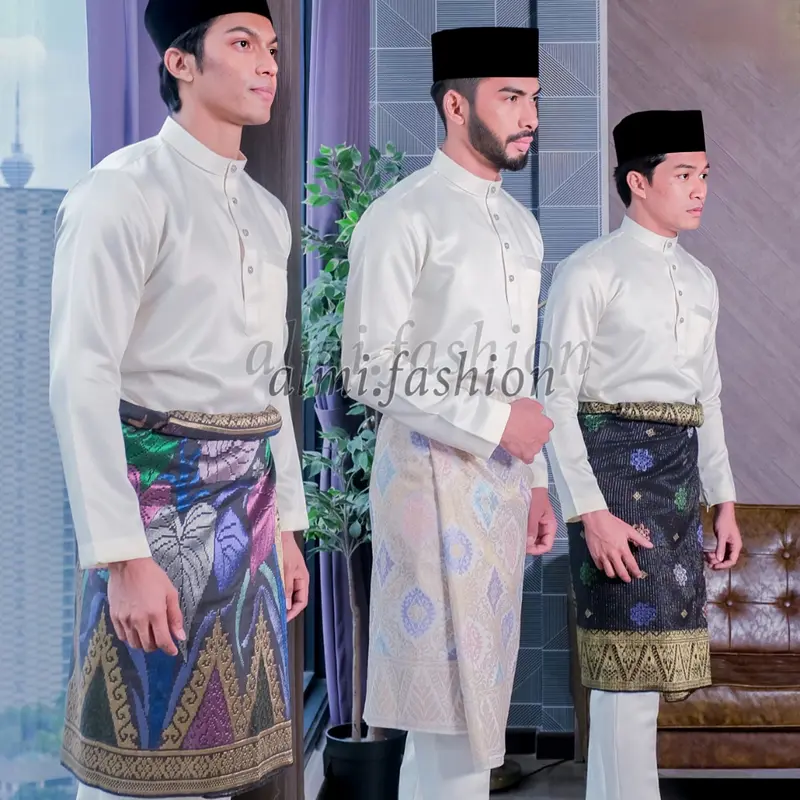SETELAN BAJU CELANA MELAYU TELUK BELANGA CEKAK MUSANG PRIA SET BAJU CELANA KOKO HAJI MODERN 1