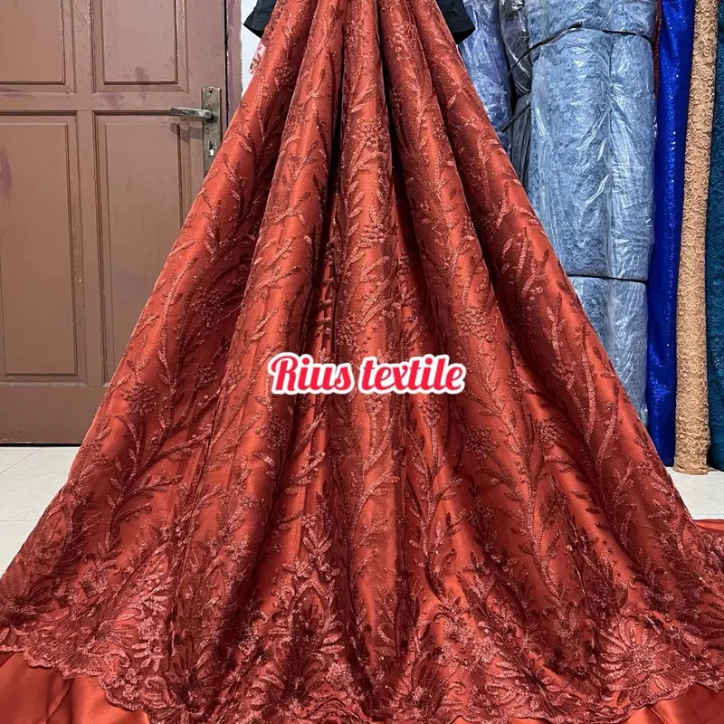 promo kain tile  pinggiran brokat tebal  / tile pinggiran/harga per 0,5 meter 3