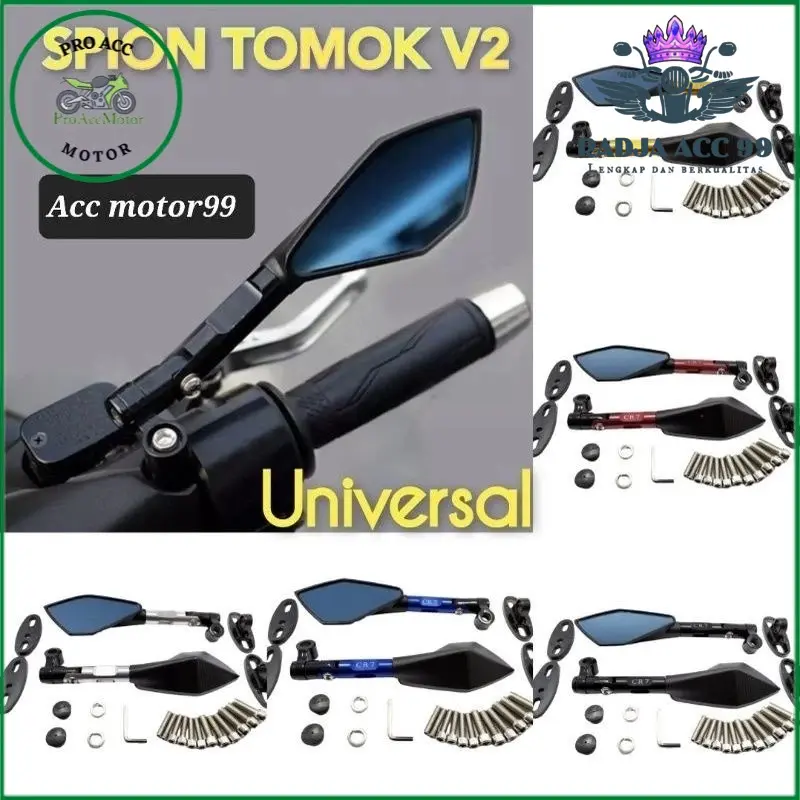 Spion Tomok V2 Universal Vario Beat Aerox Nmax Pcx Adv Mio Bisa Semua Motor Honda Yamaha