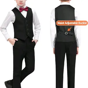 Setelan Rompi Formal Anak Laki-laki Premium Bahan Jas Usia 2thn - 13thn Rompi+celana Bahan Jas High Twist Tebal Original - Parsel