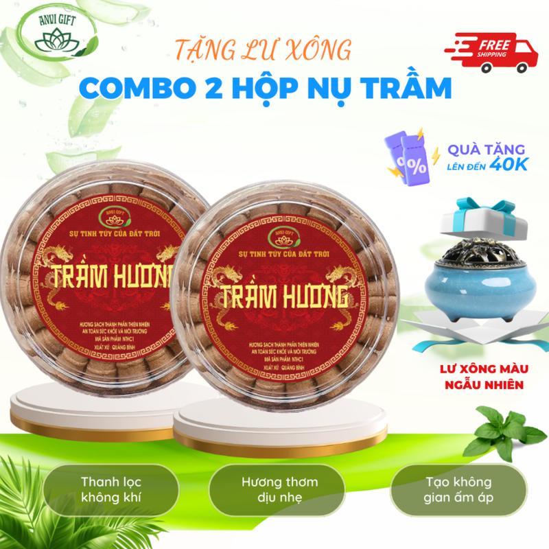 TẶNG LƯ XÔNG combo 2 hộp nụ trầm hương thiên nhiên Mộc Thiền Nhang xông nhà thơm tự nhiên thư giãn xông phòng thiền khử mùi thanh lọc không khí dễ ngủ tĩnh tâm,khử ẩm mốc-giá tận xưởng