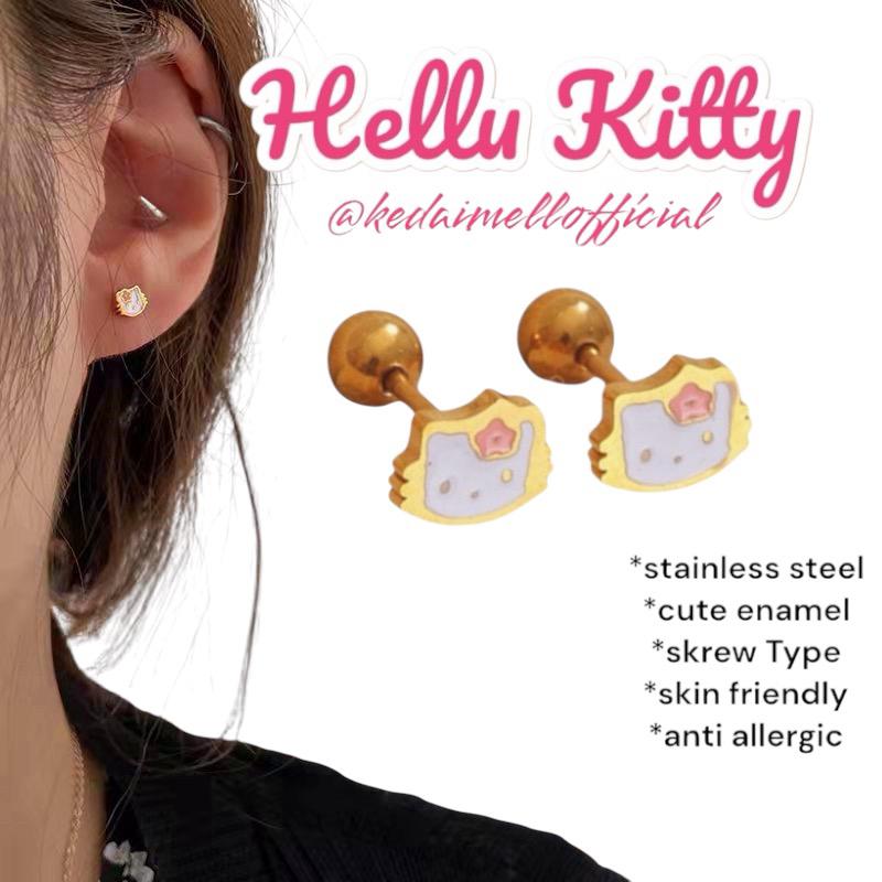 Product Introduction of HELLU KITTY Fesyen Earrings 1