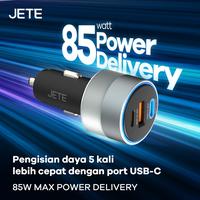 Gambar JETE J8 Car Charger 85W 3 Port Fast Charging With Type C PD - Garansi Resmi dari Doran Gadget Official Kota Administrasi Jakarta Pusat 3 Tokopedia