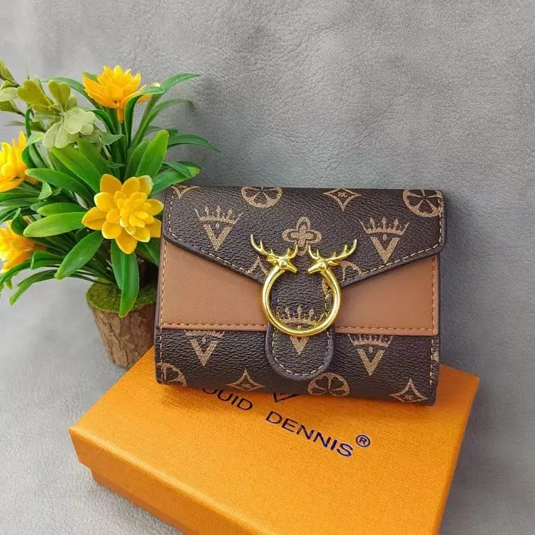 Ví Ngắn Viễn Dưỡng Nữ, Hàng Mới Về, Có Ngăn Đựng Thẻ, [CS] Hình Chữ Nhật Wallet 0