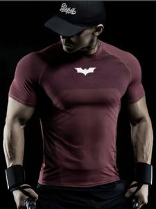 Camiseta para hombre de cuello redondo y manga corta, transpirable, cómoda, con absorción del sudor, elástica y ajuste ceñido; camiseta para entrenamiento en gimnasio, ciclismo al aire libre y uso diario.