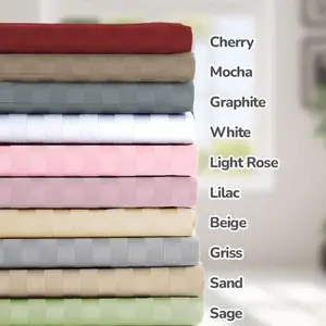 QUILT COVER HOTEL / DUVET COVER PREMIUM MICRO BAMBOO MOTIF GARIS BEIGE