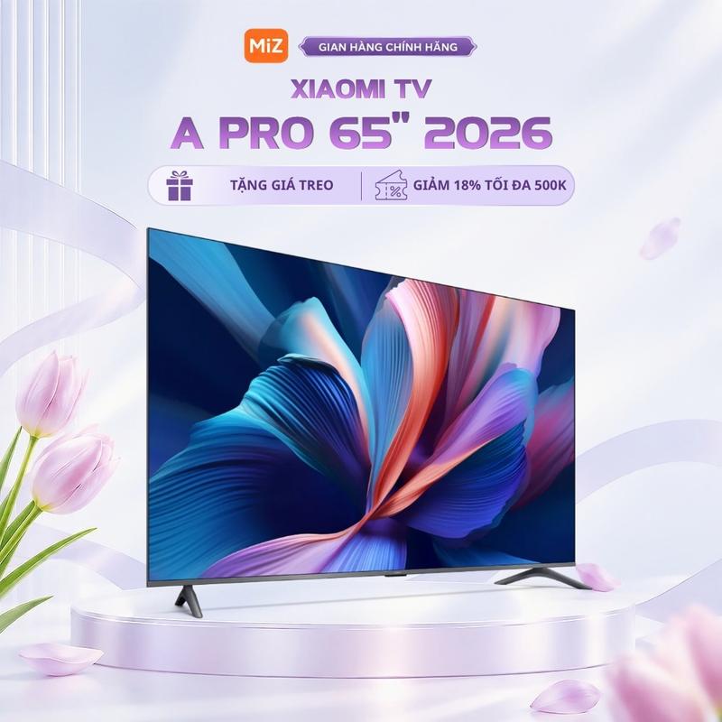 Tivi Xiaomi A Pro 65 Inch 2026 Google TV, Độ Phân Giải 4K